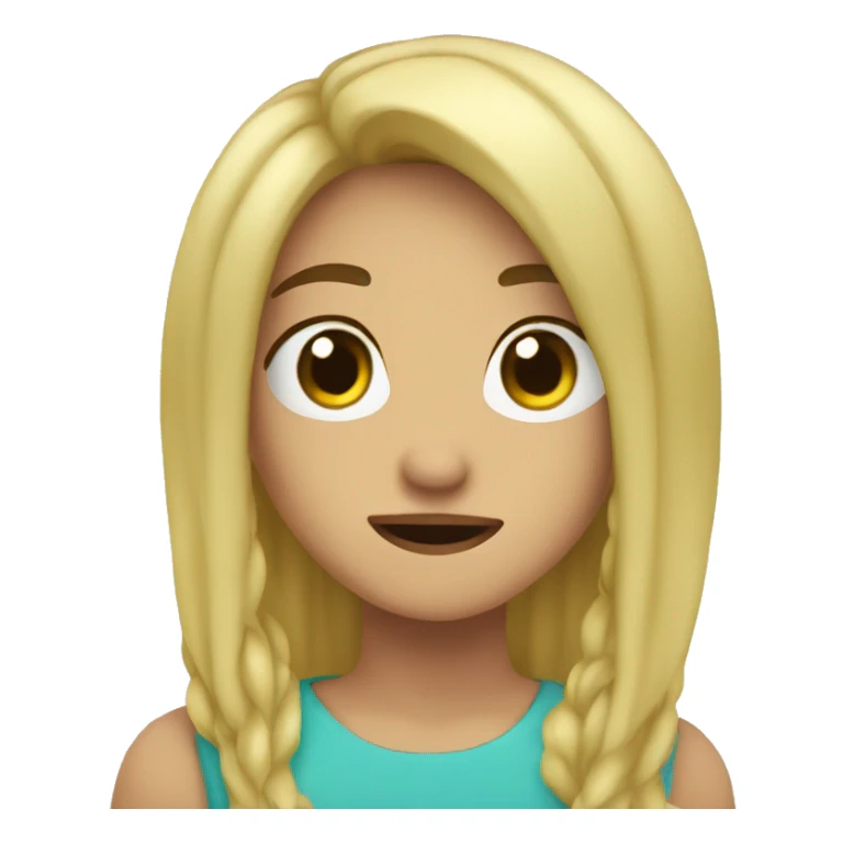 aqua square (this is my character)  sticker