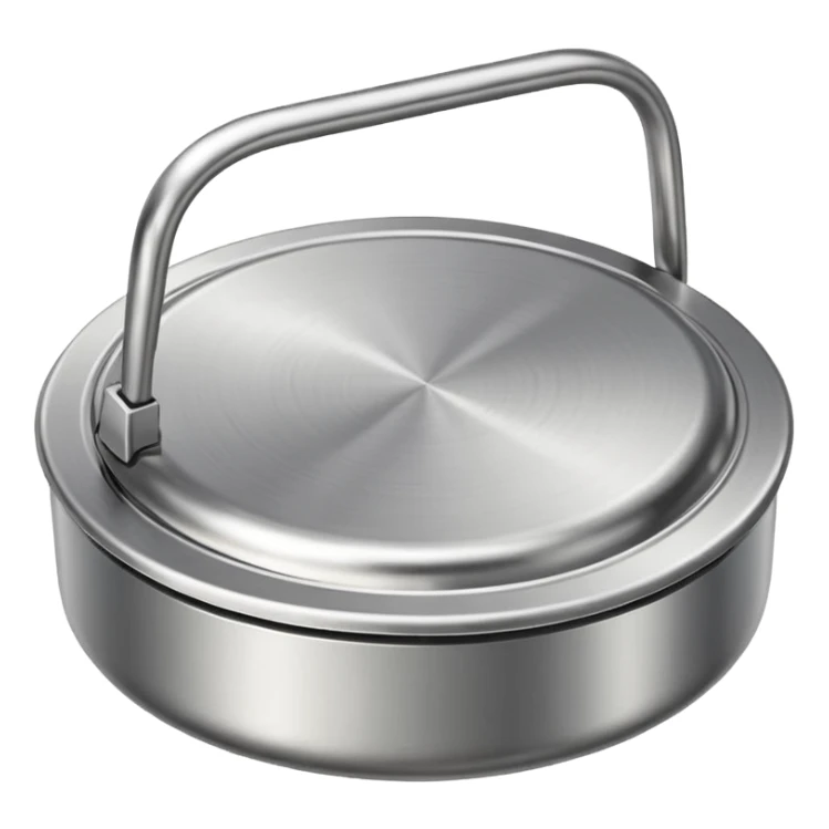stainless steel lid with handle sticker