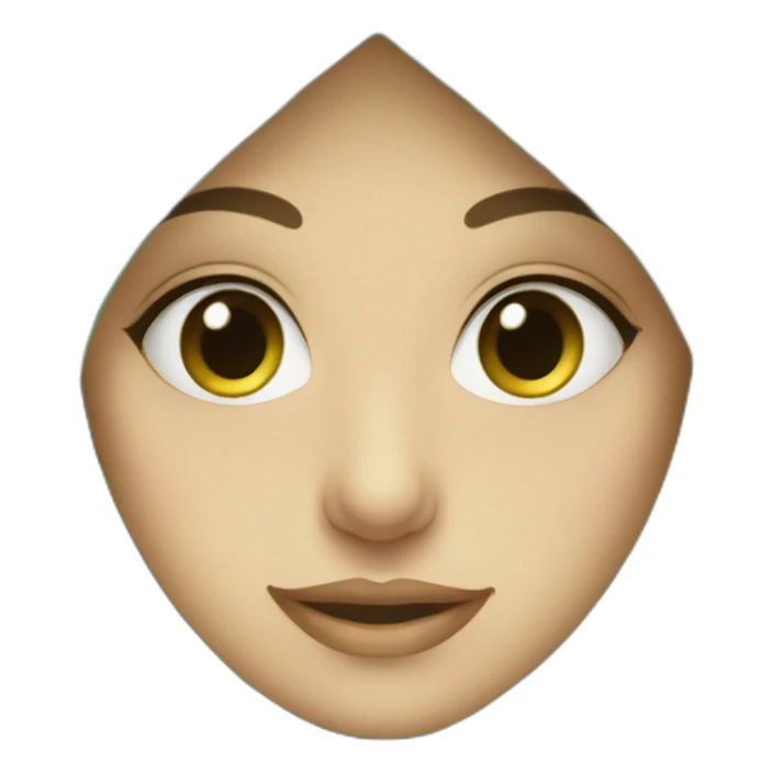 A young women with hijab with green eyes  sticker