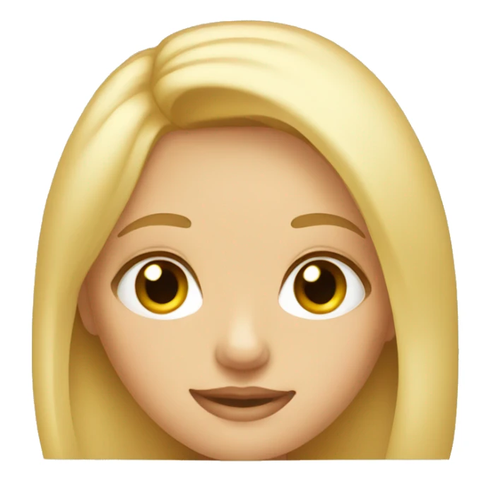 blonde girl with hazel eyes sticker