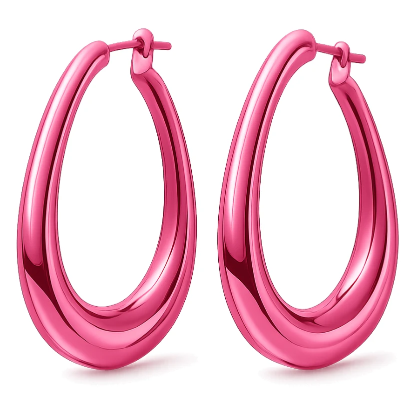 pink earrings, radiant and modern sticker