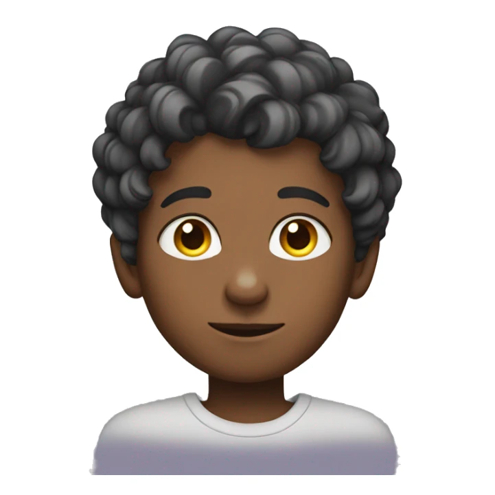 Boy with rainbow eyes and rainbow hair  sticker