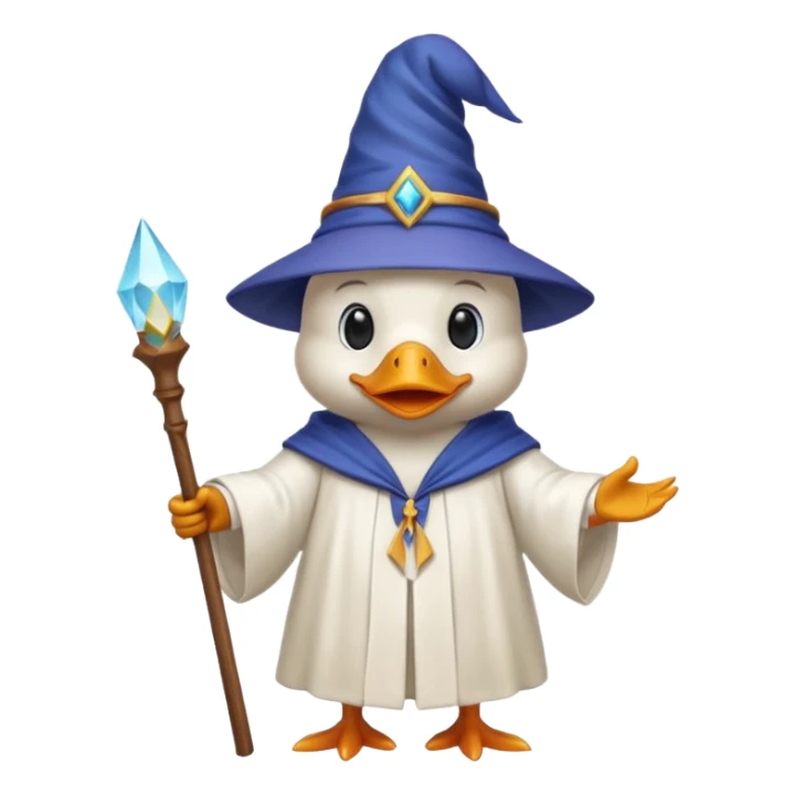Wizard duck emoji sticker