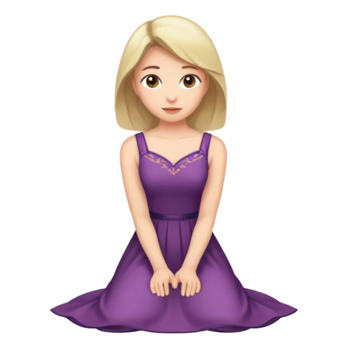 MN sitting on chair Woman kneeling sticker