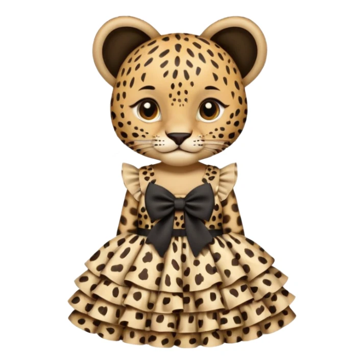 Leopard lolita dress, only dress sticker