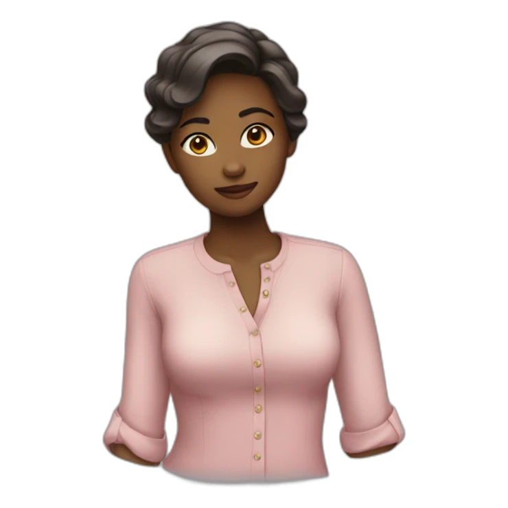 Girl wearing blouse  sticker