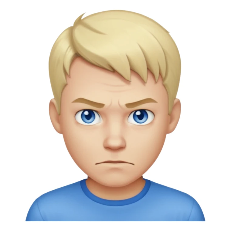blonde short hair man devil with shirt sticker