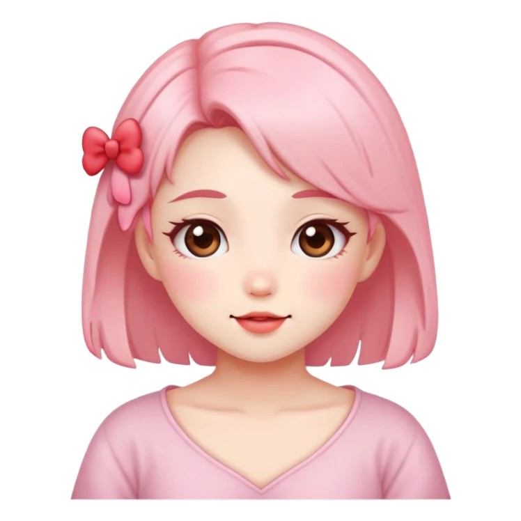 kawaii girl in love sticker