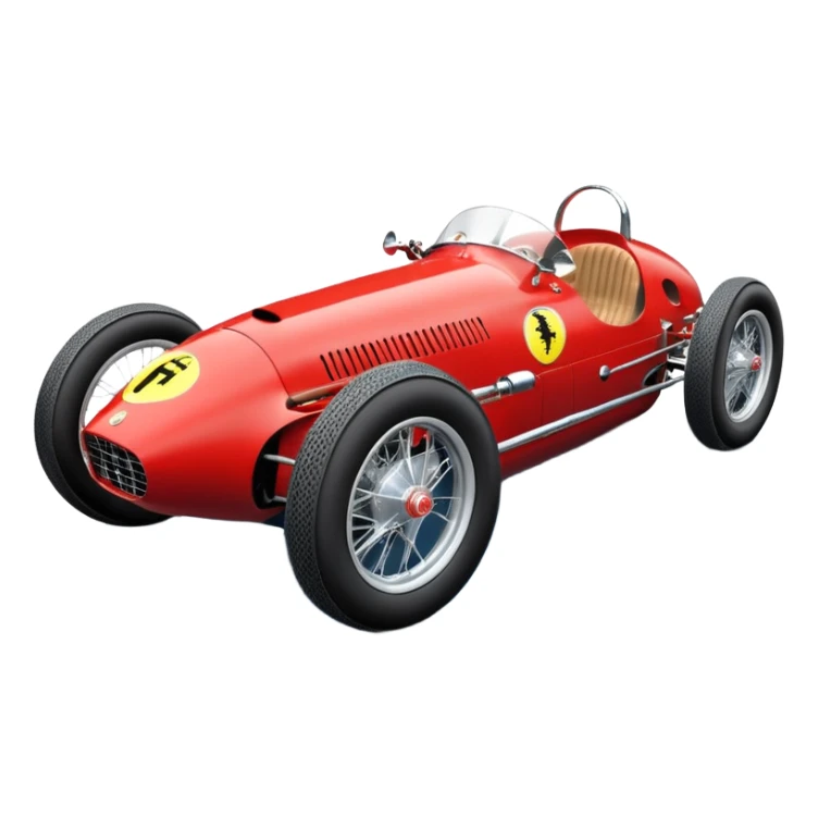  Hazy-blue Fenderless extended-wheelbase 1956 luxury racing Ferrari lowered powerful V-8 engined racing cycle car featuring advanced rugged 4 wheel independent suspension, power steering, disc brakes, small leather covered steering wheel, side mounted cowl exhaust  sticker