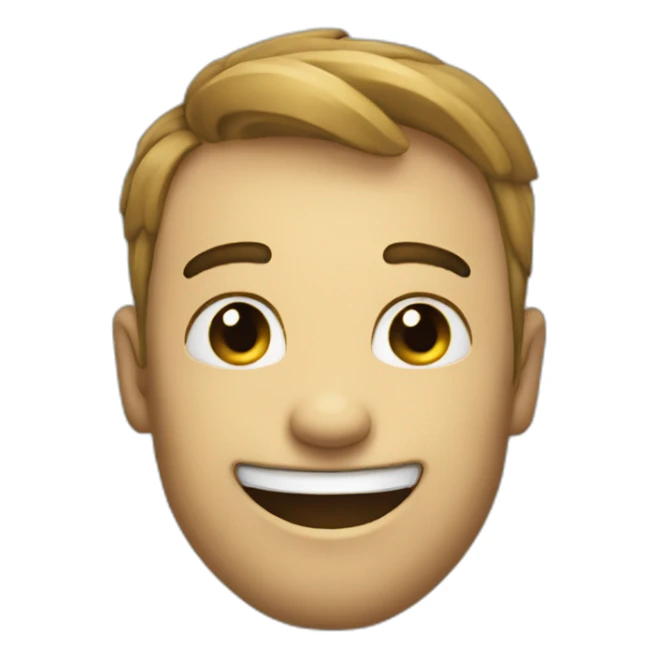 smirk emoji with hang 10 hand sticker