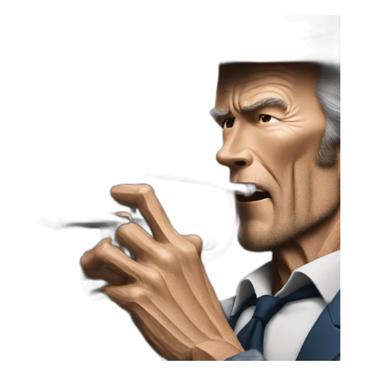 Clint eastwood playing trumpet sticker