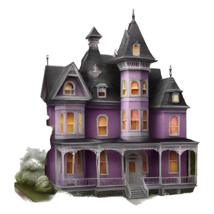 Barbie’s Queen Anne Victorian haunted house  sticker