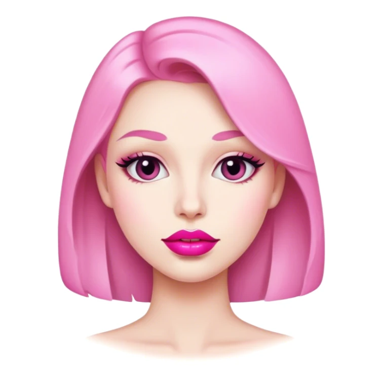 Kiss pink lipstick  sticker