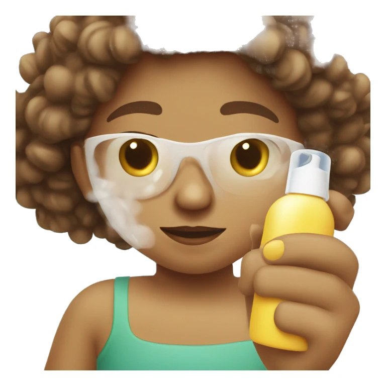 little facial sunscreen bottle isidn sticker