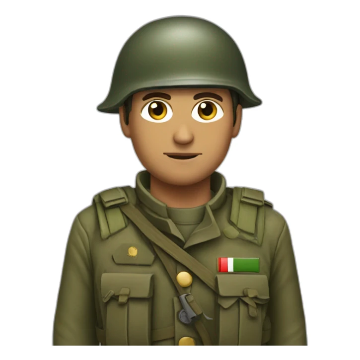 Italian soldier sticker