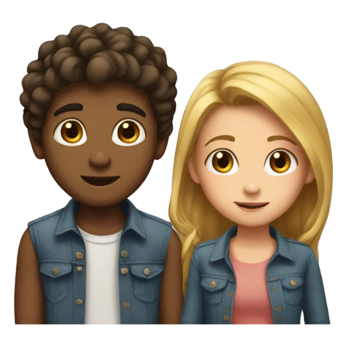 one boy and one girl how love sticker