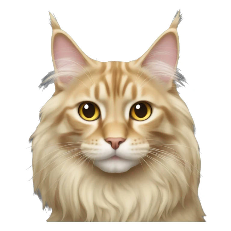 blonde maine coon sticker