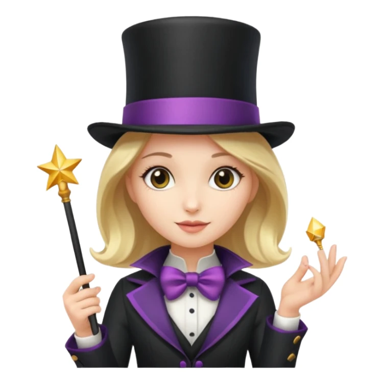 Girl as magician sticker