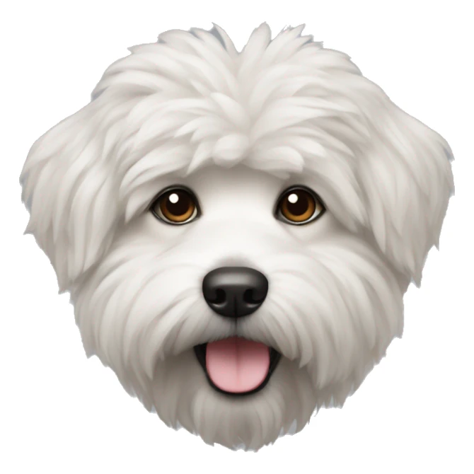 Breed of dog bishon frize mini  sticker