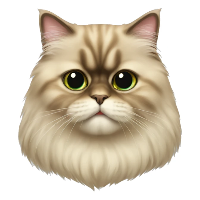 Persian cat kiss emoji sticker