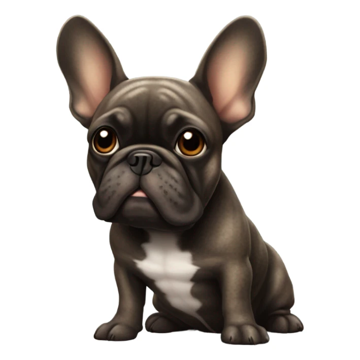 Brindle french bulldog sticker