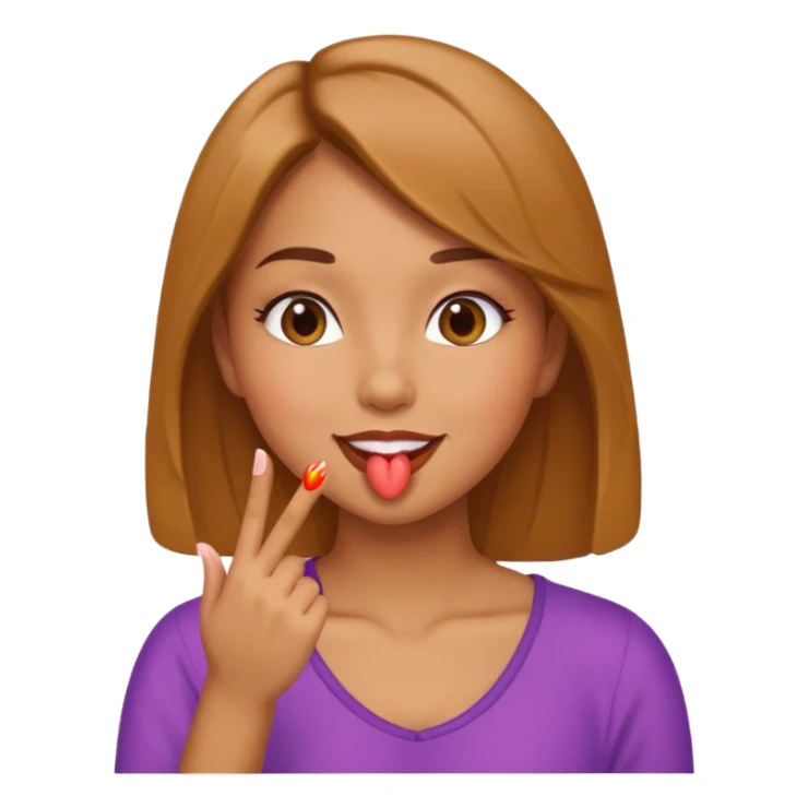 girl blowing kiss sticker