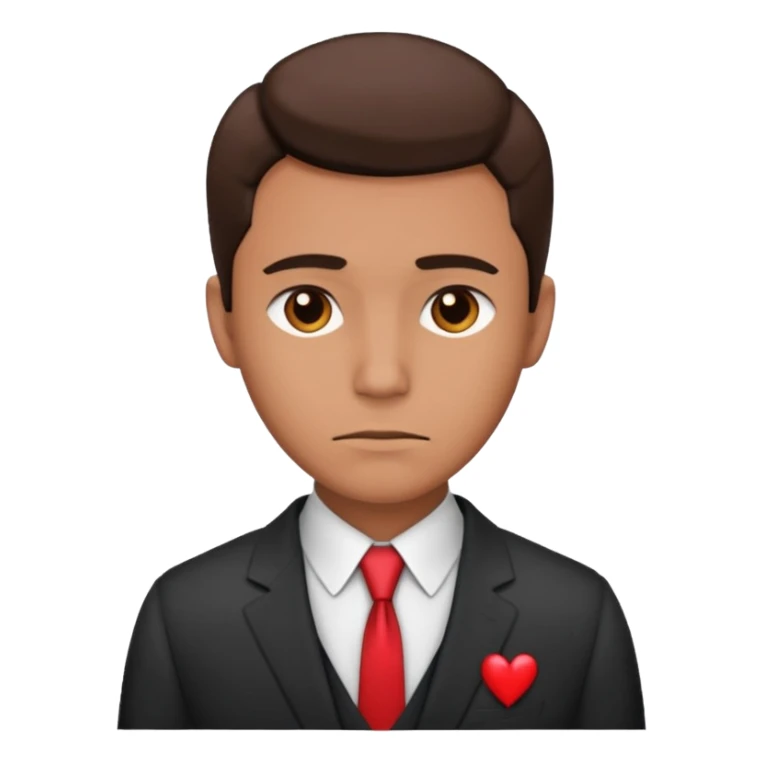 A man Alone in the Valentine's day sticker