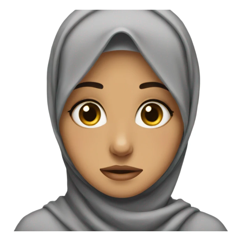 Hijabi girl crying sticker