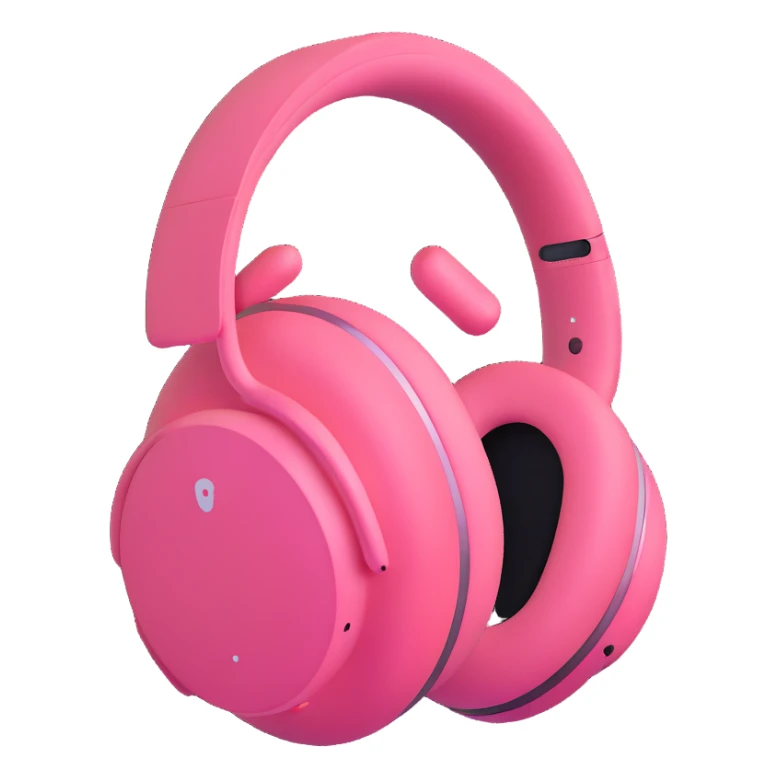 pink AirPods Max headphones sticker