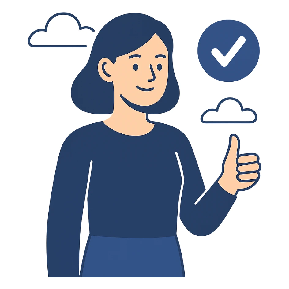 facebook verified badge, blue checkmark in a circle, flat modern style sticker