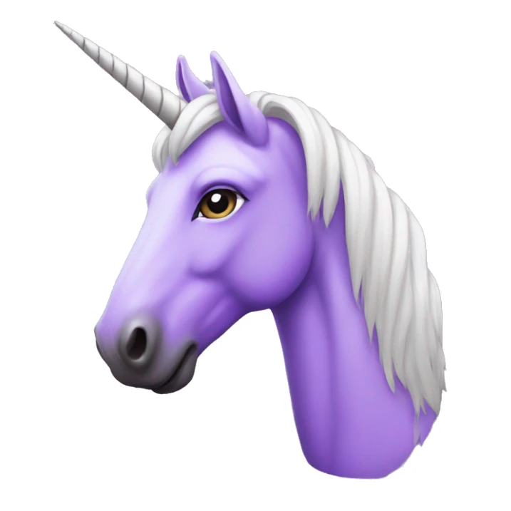 purple unicorn sticker