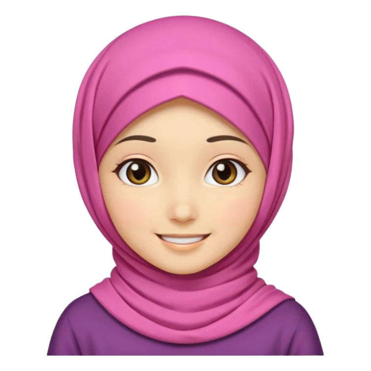 Muslim girl kawaii sticker