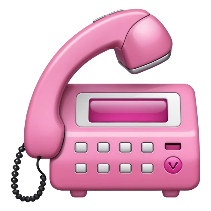 mix light pink dark pink and white girly voicemail sticker