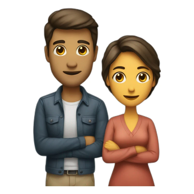 Femme debout sur un homme debout sticker