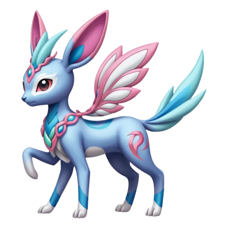 Meloetta-Sylveon-Dialga-Suicune-Palkia-fusion sticker