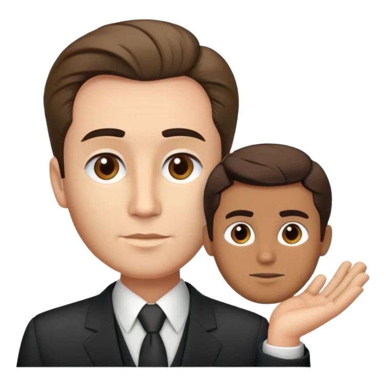 professional man with neat hair, business attire, professional appearance, named Fidel Chenèt sticker