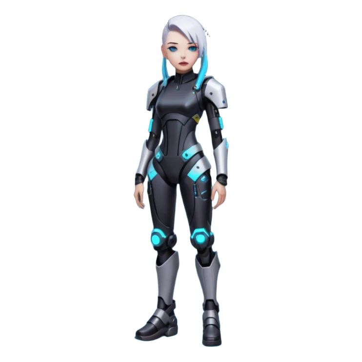 rebekka from cyberpunk edgerunners full height sticker