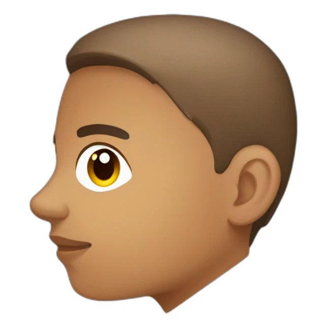 armenian-brownskin 14 y. o. boy, side view sticker