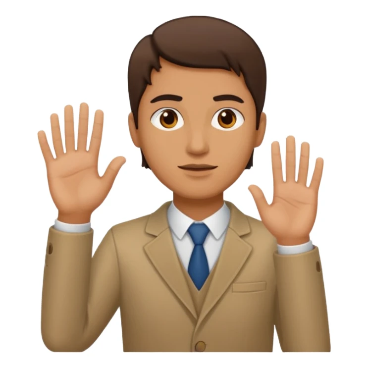 Man behind a bent over woman with his hand up sticker