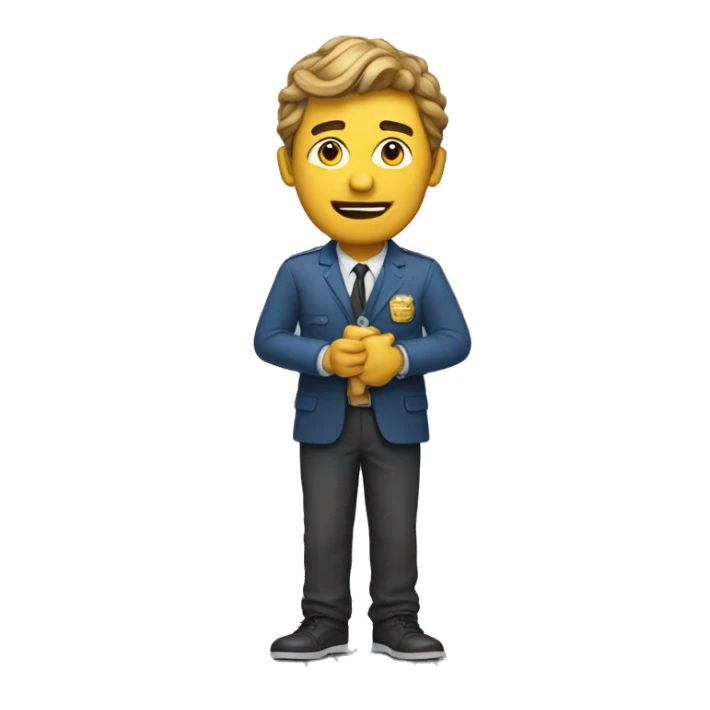 Un homme enregistrant un film en studio sticker