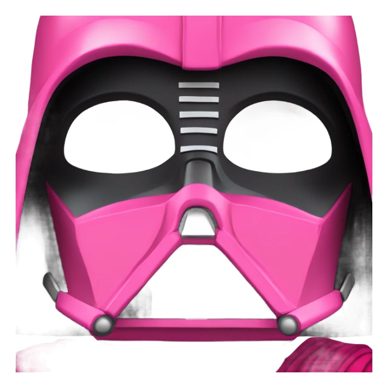Darth Vader in all pink iconic suit sticker
