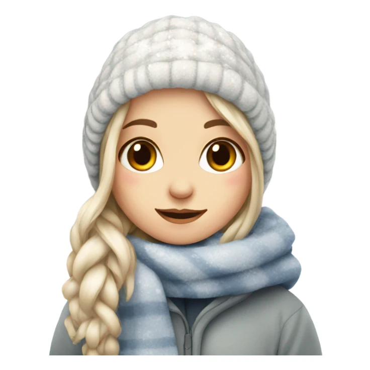 cozy beautiful finnish winter girl sticker