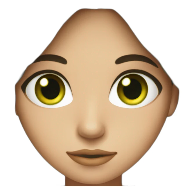 green-eyed brunette sticker