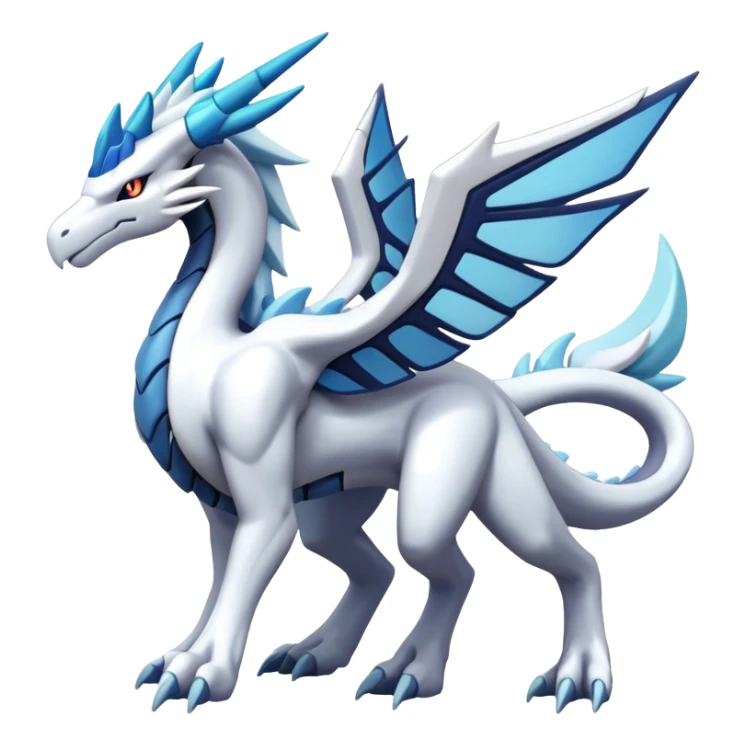 Kyurem-reshiram-dialga-suicune-hybrid, full body sticker