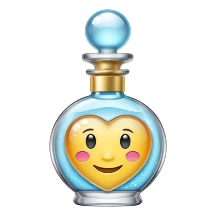 create a fragrance emoji in the style of iphone sticker