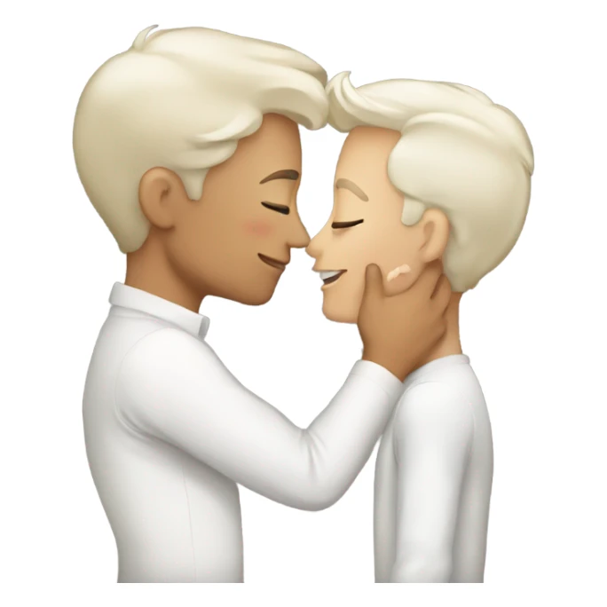 Gay kiss older white younger white sticker