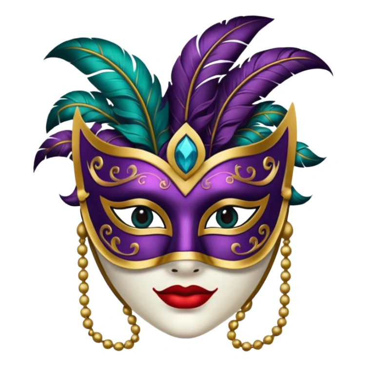 a portrait of Masquerade  sticker