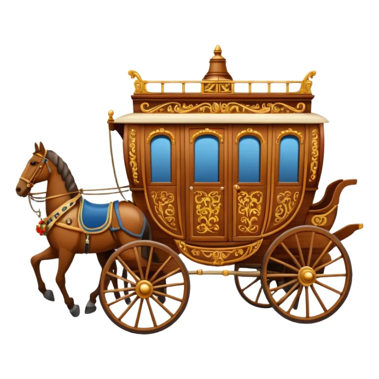 huge-horse-drawn-fancy-french-stagecoach-caravan sticker