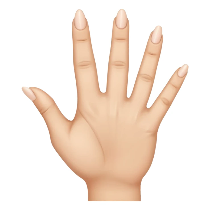A hand with only the third finger, the thumb, and the pinky pointed up. The ring finger and pointer fingers are down sticker