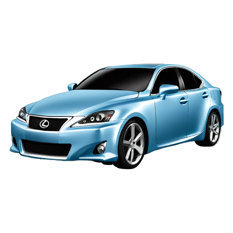 2006 Light blue Lexus is250 with chrome rims sticker